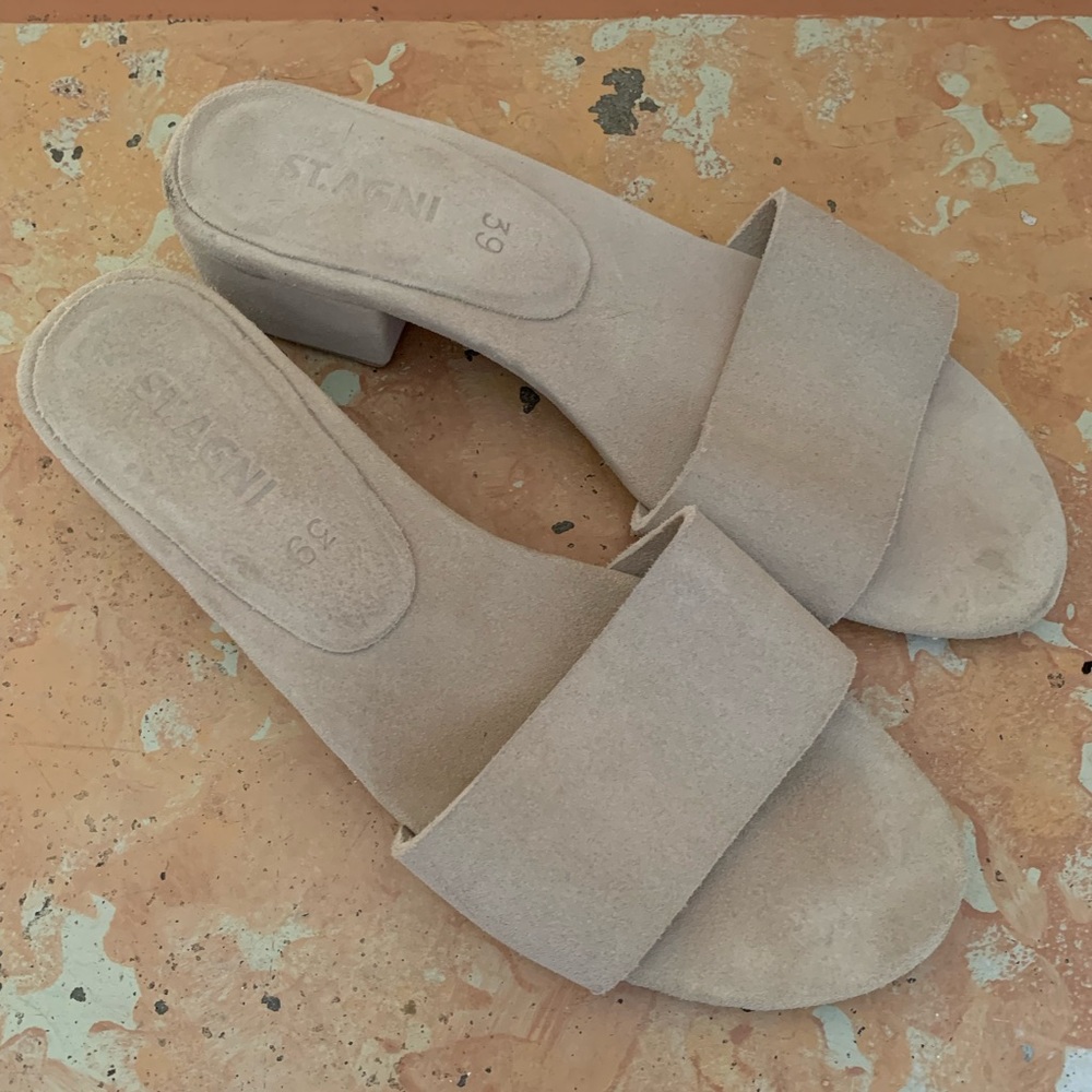 St Agni Suede Slide
